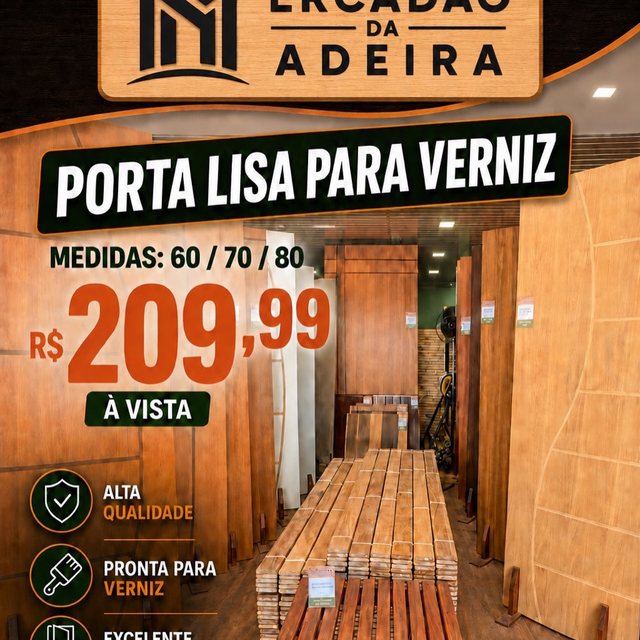 Post: Porta lisa para verniz